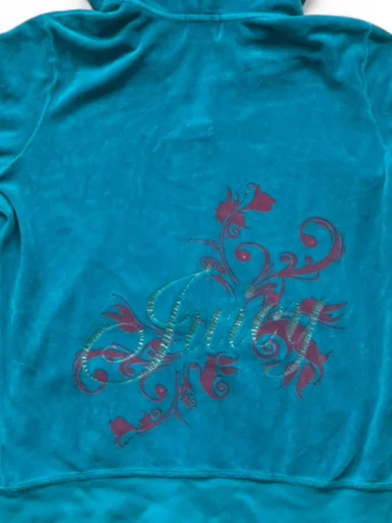 Y2K Juicy Couture Velour Zip Hoodie - Picture 6 of 7